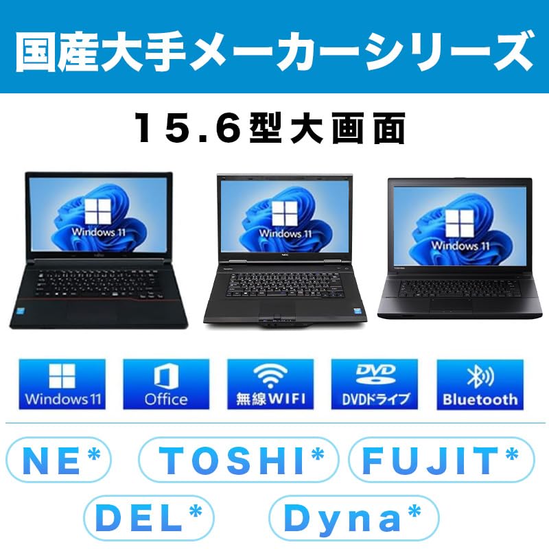 11世代i5 ノートパソコン Windows11 高速SSD オフィ付き 58