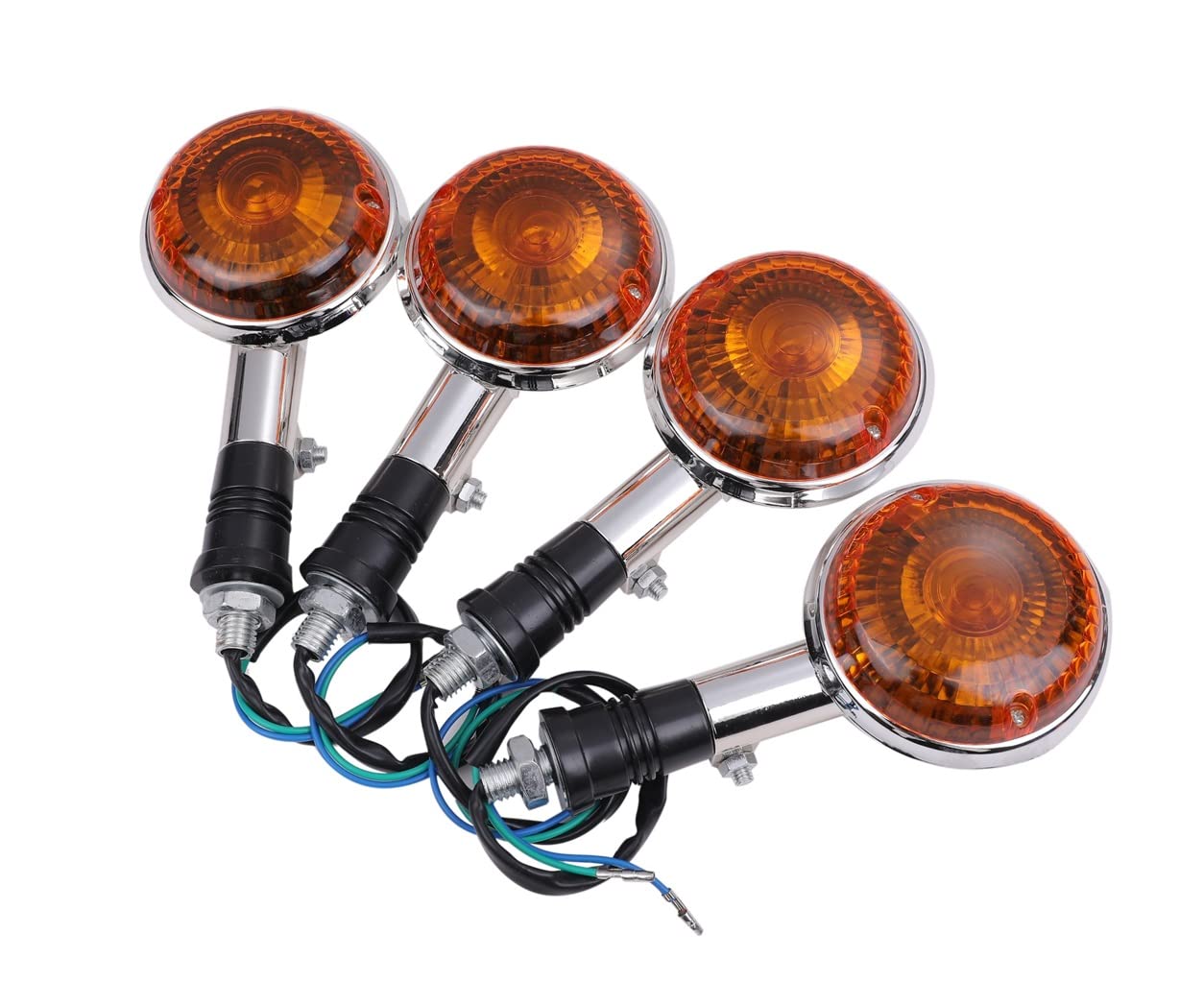 Amazon | ヤマハ 用 ウインカー 4個 セット オレンジ クリアー レンズ
