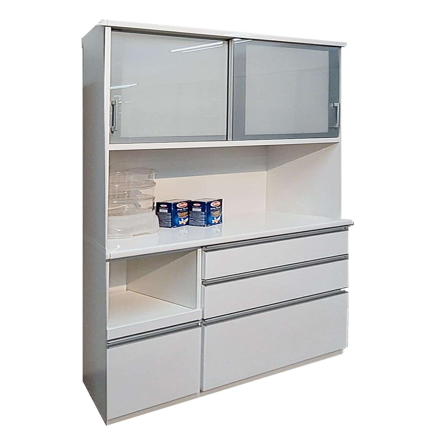 Amazon｜アルファタカバ レンジ台 120cm幅 完成品 日本製 食器棚 大川