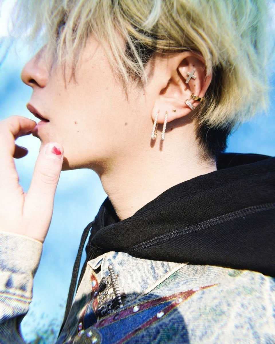 Amazon.co.jp: ○ピアス○フックピアス○2個セット○安全ピン型ピアス