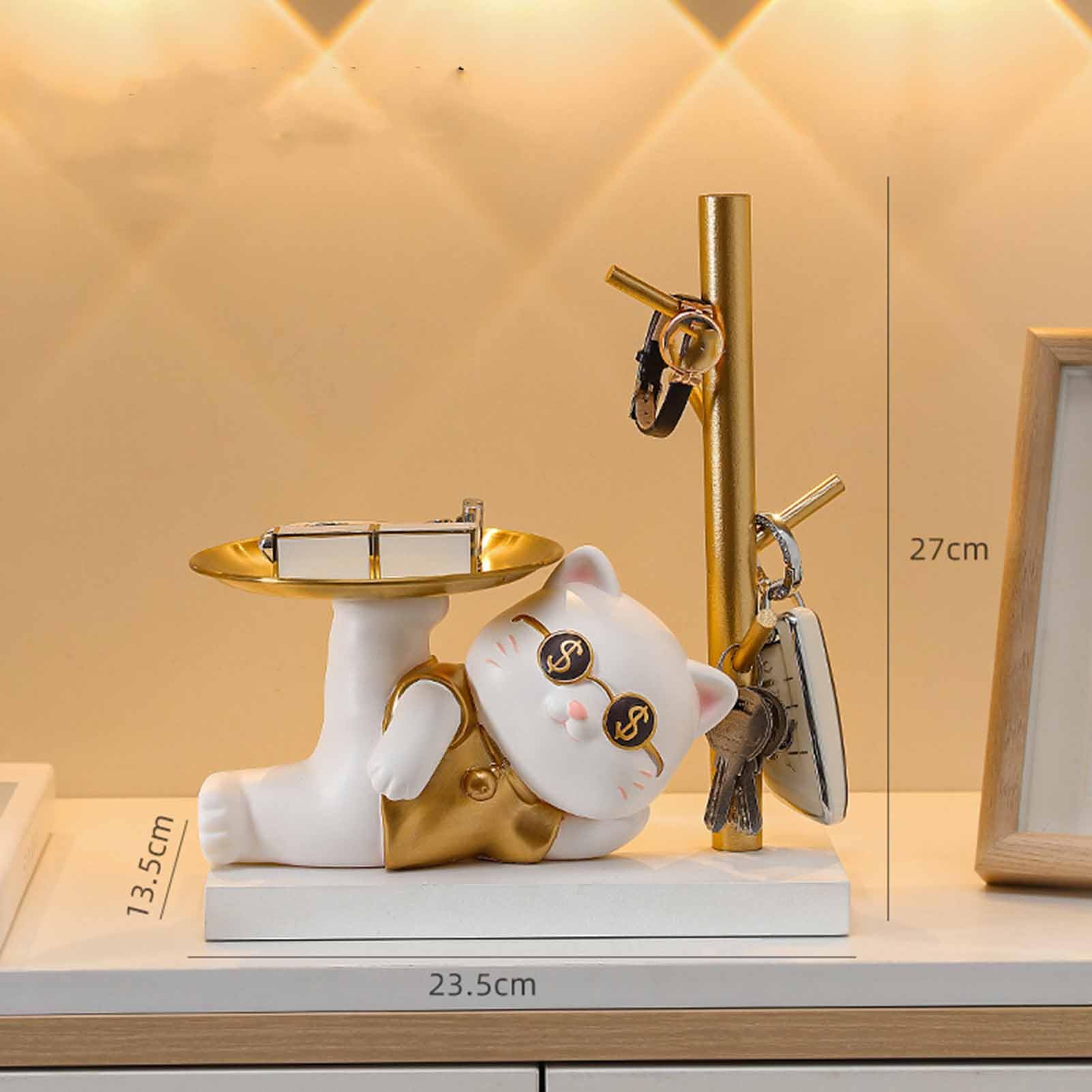 Amazon.co.jp: Atyhao 玄関収納 キースタンド 皿を捧げる 鍵置き 鍵