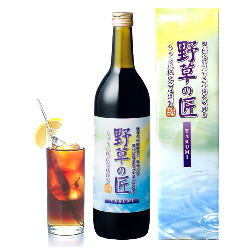 Amazon.co.jp: 野草の匠 酵素ドリンク (1本) 120種の原材料 無添加