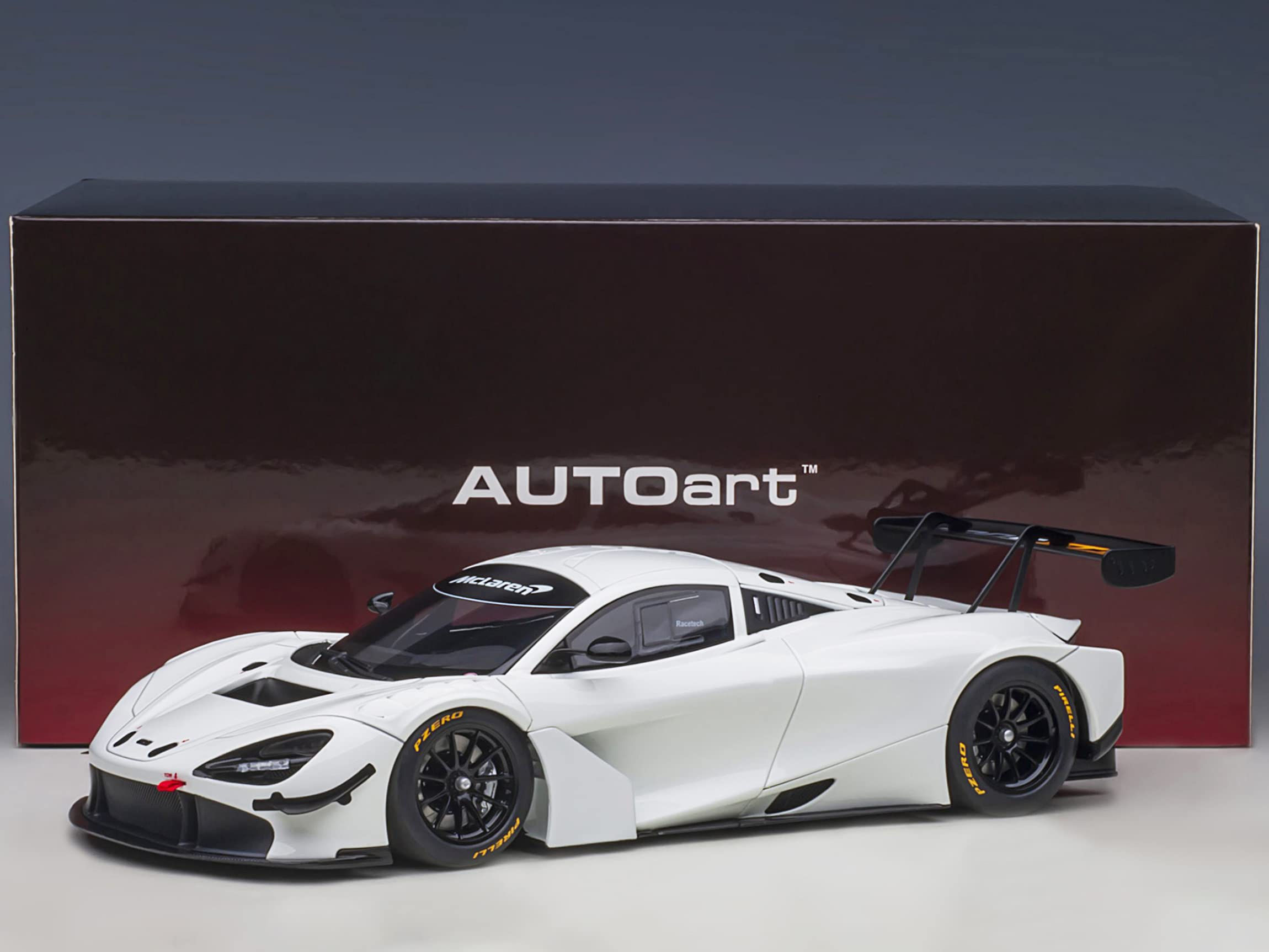Amazon.com: Auto Art Models McLaren 720S GT3 Gloss White 1/18