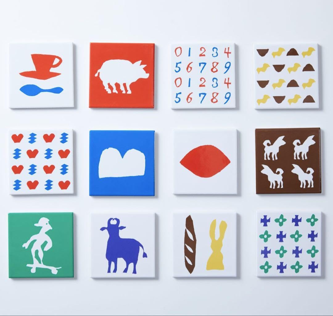 Amazon.co.jp: 柚木沙弥郎多治見タイル100歳記念life LIFE展限定型染め