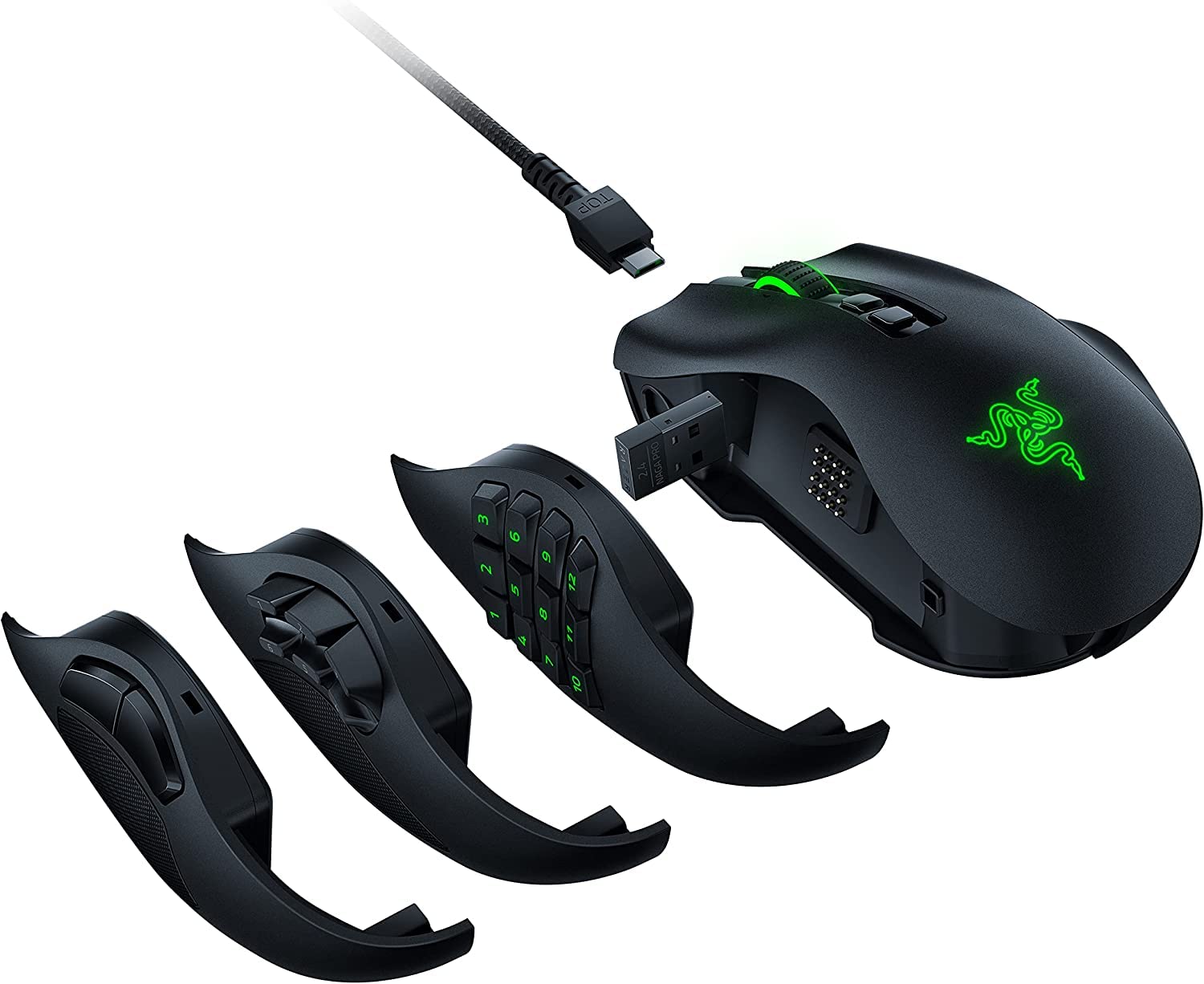 Amazon.co.jp: Razer Naga Pro ワイヤレスゲーミングマウス 交換可能な
