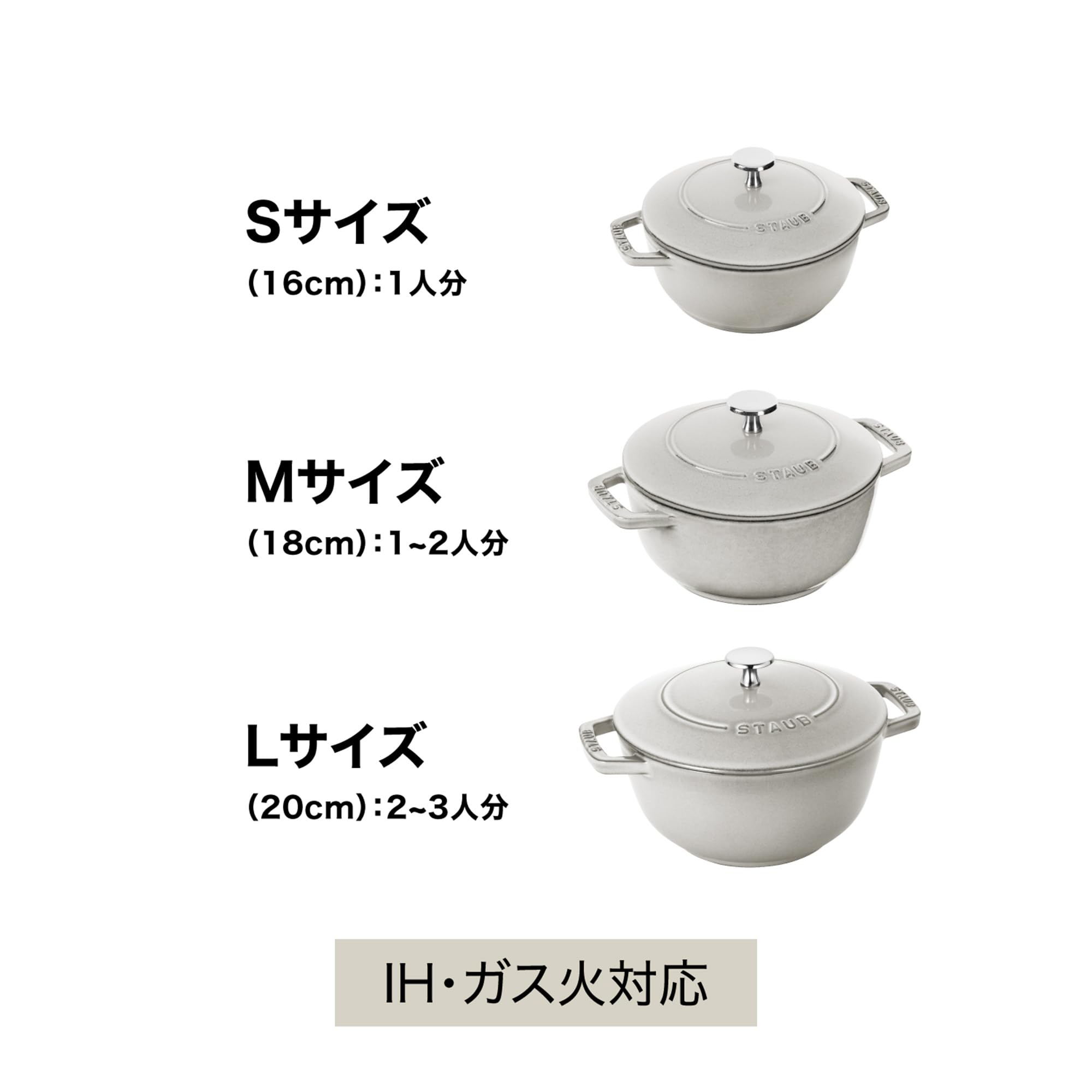 Amazon.co.jp: ストウブ(Staub) 「 ワナベ ブラック M 18cm 」 両手