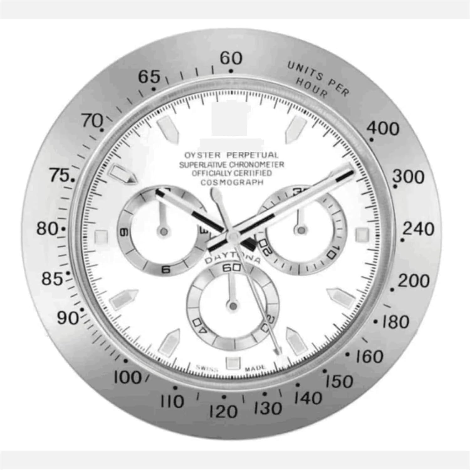 Amazon.co.jp: シルバーロレックス壁掛け時計デイトナ発光時計リビング