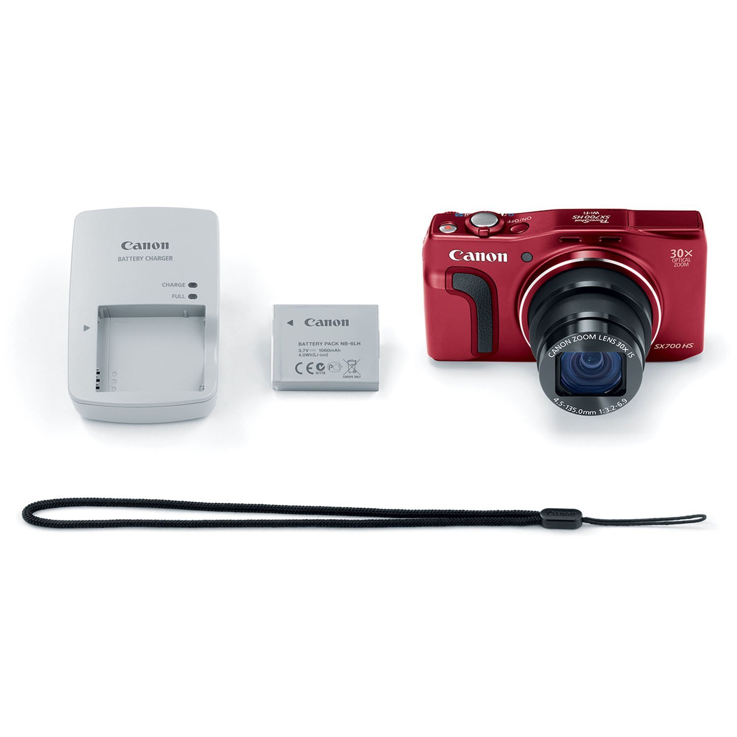Amazon.com : Canon PowerShot SX700 HS (Red) : Electronics