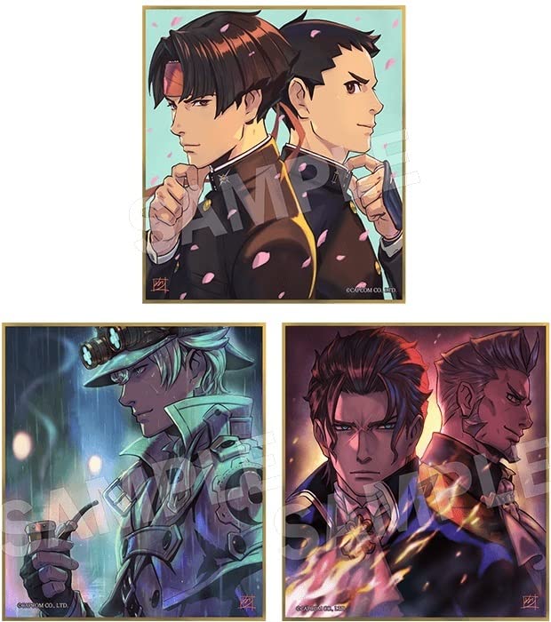 Amazon.co.jp: 大逆転裁判1&2 塗和也 描き下ろしミニ色紙 3種 イー