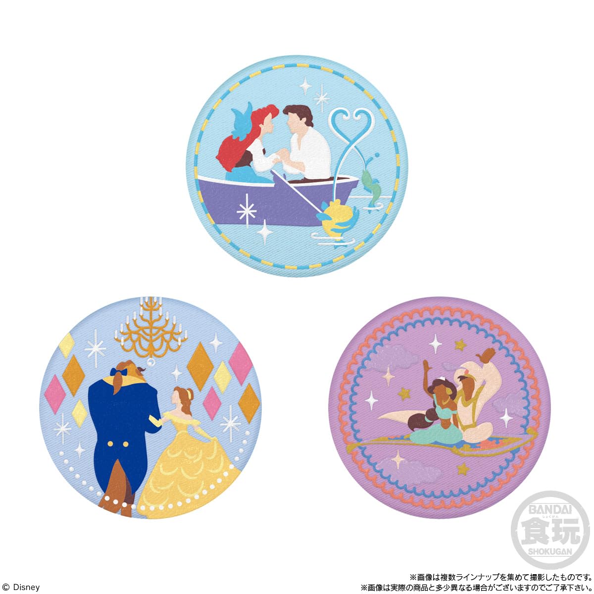 Amazon | Disney Characters 刺繍缶バッジビスケット 12個入りBOX (食