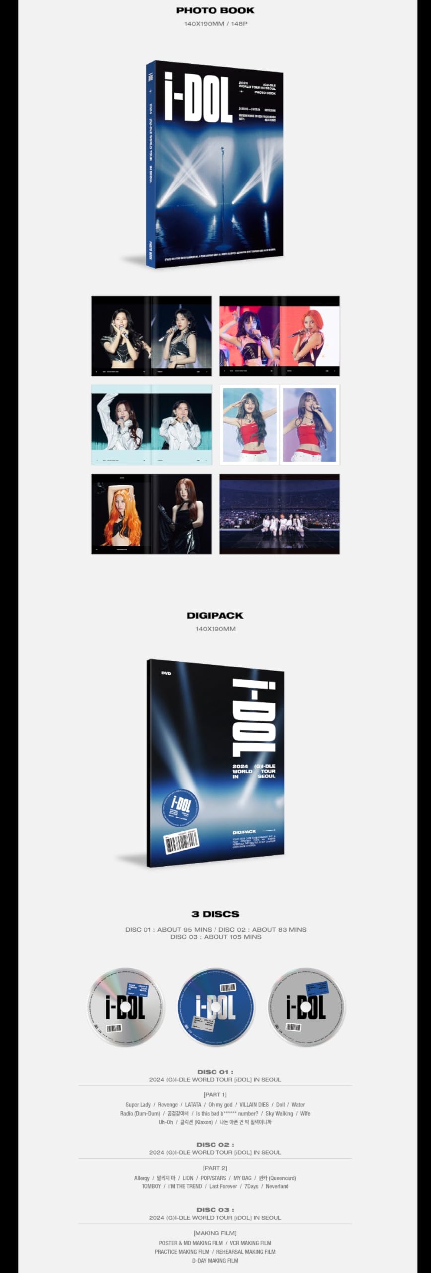 Amazon.com: (G) I-DLE WORLD TOUR iDOL in Seoul with Tracking