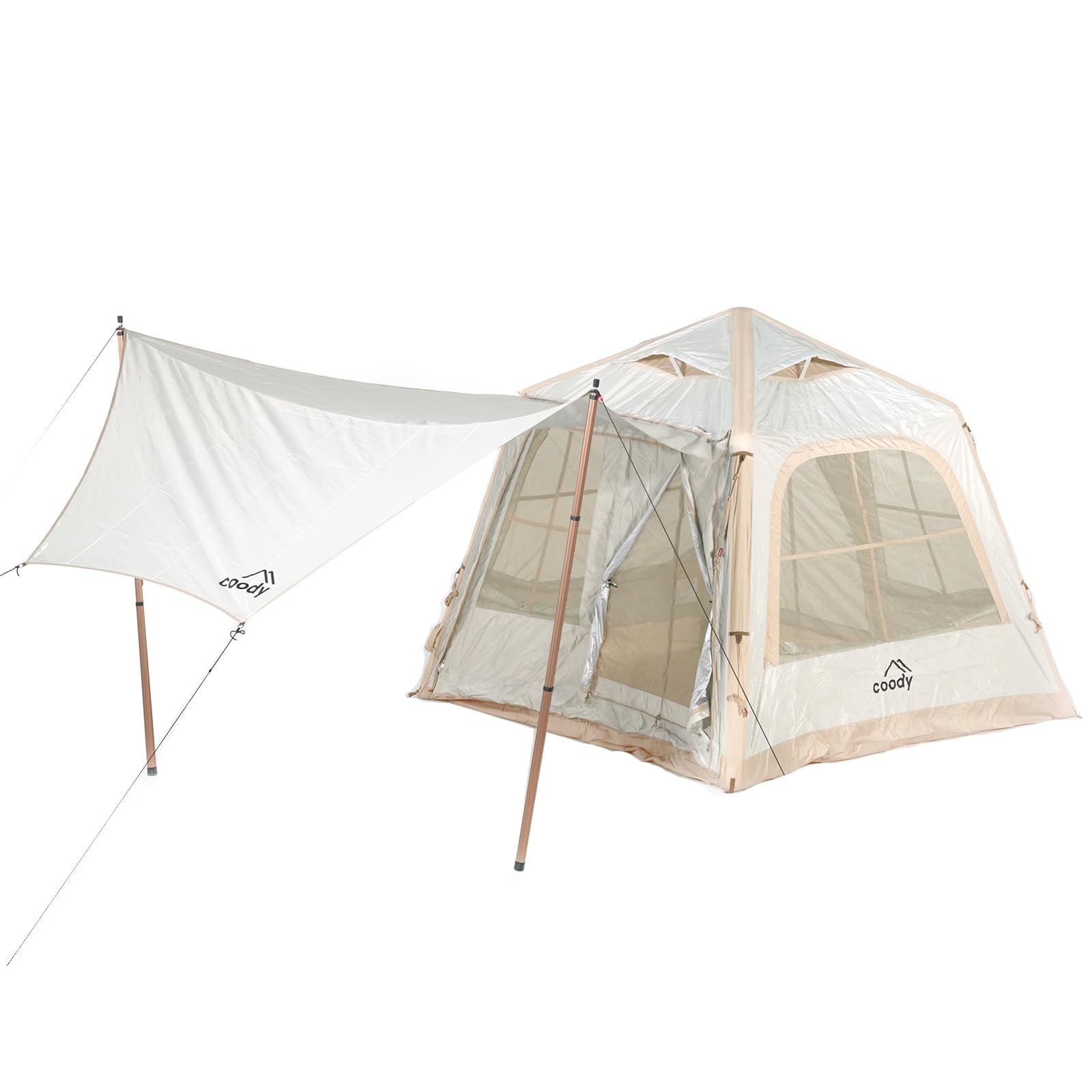 Amazon.co.jp: coody エアテント5.8 (ベージュ) : スポーツ＆アウトドア