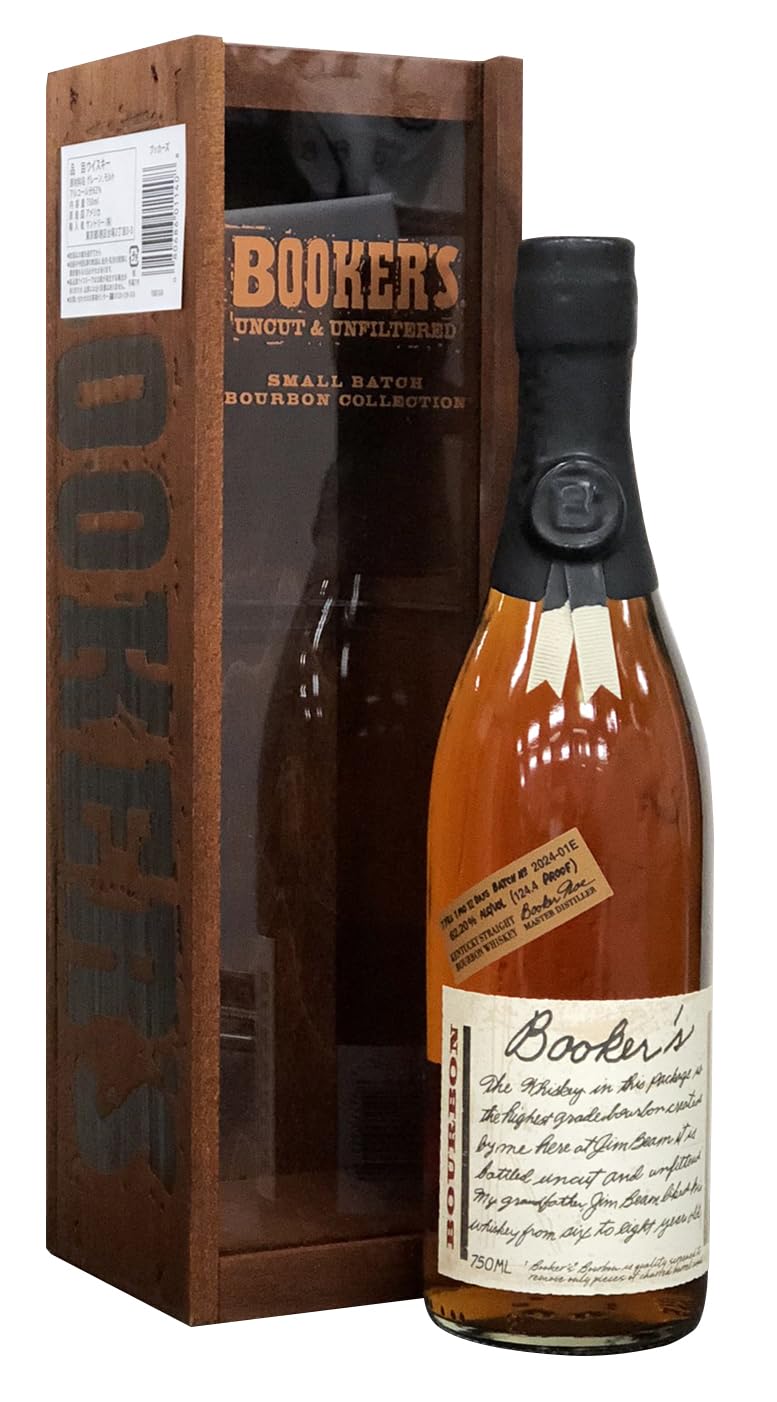 Amazon.co.jp: ブッカーズ 2024 62.2% 750ml 木箱入 正規品 : 食品