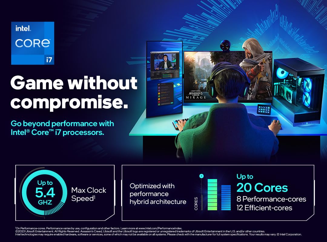 Intel® Core™ i7 Desktop Processor 14700F 20 Cores (8 P-cores and