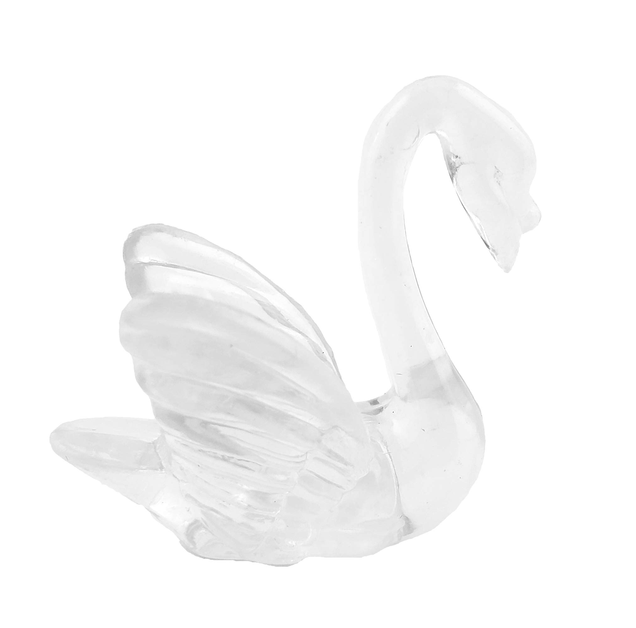 Amazon.com: 48 Clear Plastic Mini Swans 1.5