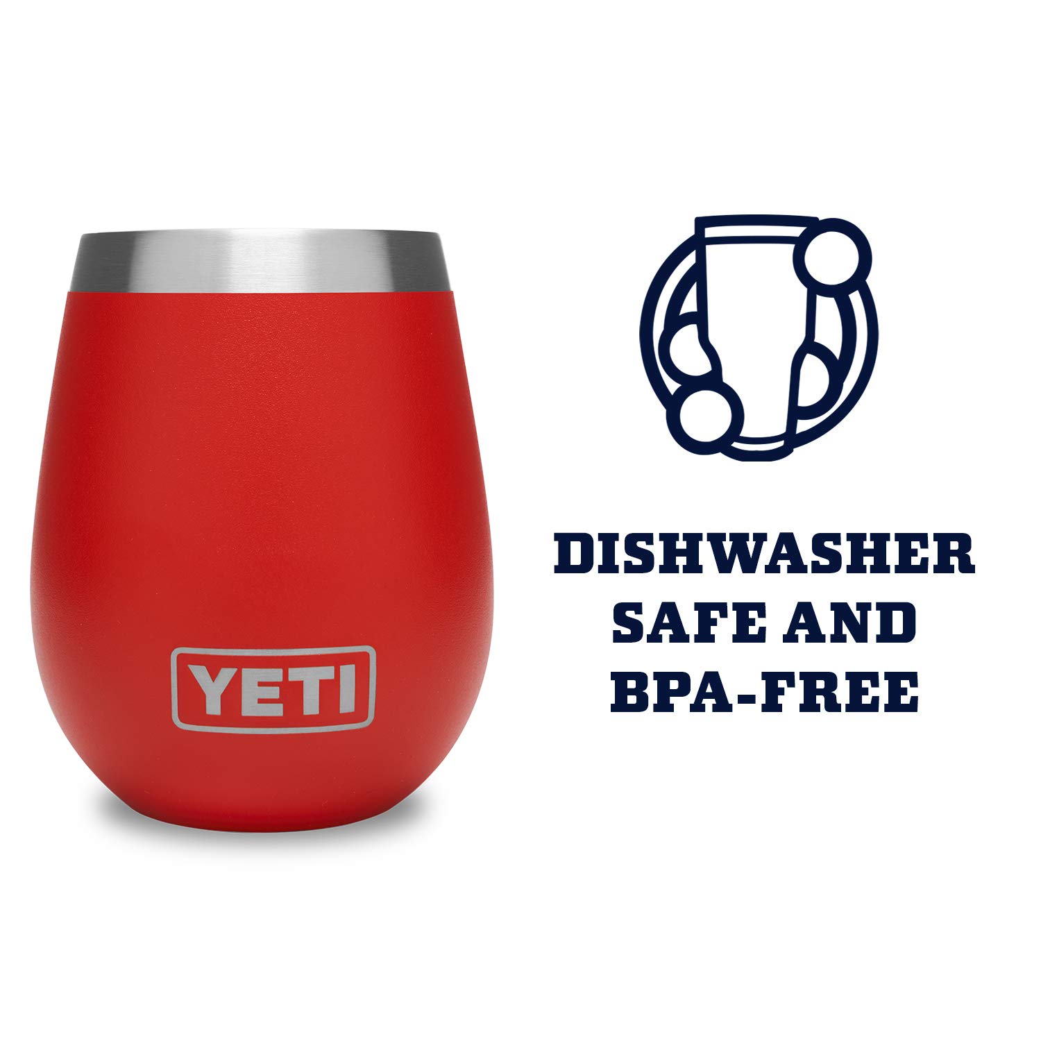 Amazon.com: YETI Rambler 10 oz Wine Tumbler, Vacuum Insulated