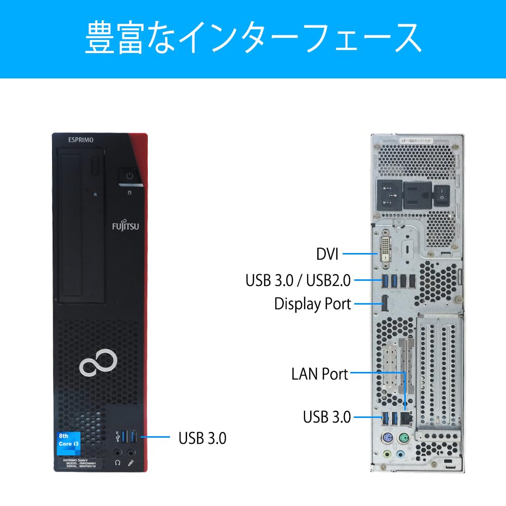 Amazon.co.jp: デスクトップパソコン 富士通 ESPRIMO D588 Windows11