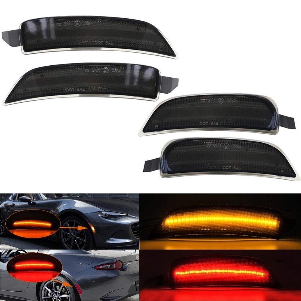 Amazon.co.jp: 北米仕様 LED内蔵 ロードスター ND スモーク サイド