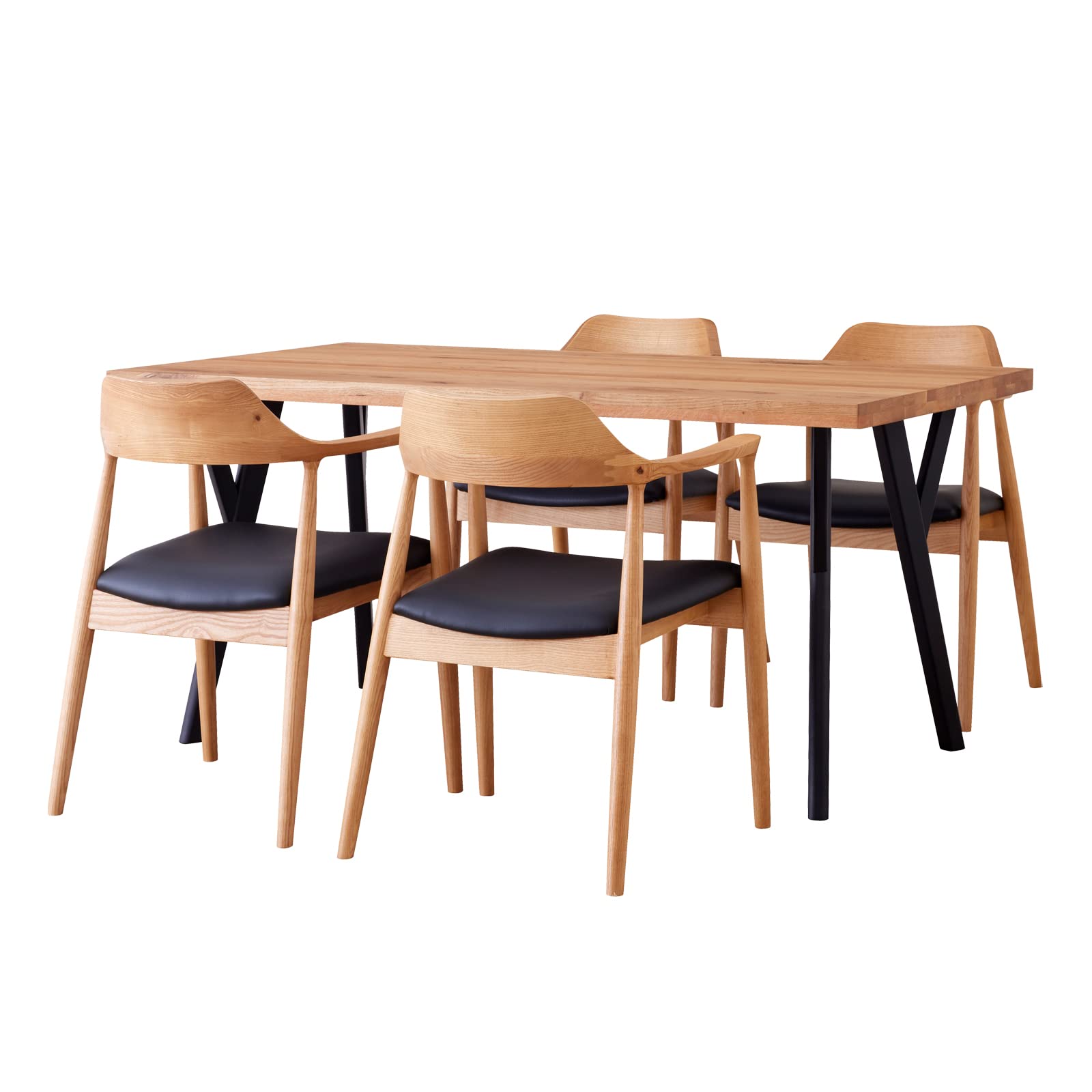 Amazon｜ダイニングセット 150cm 5点セット 4人 ダイニングテーブル