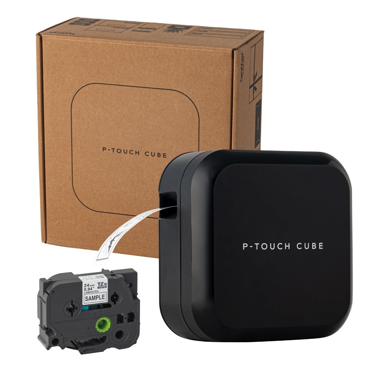 Amazon | ブラザー ラベルライター ピータッチキューブ ブラック PT