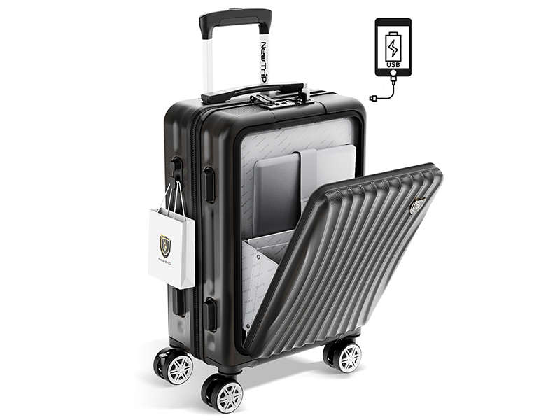 Amazon | [New Trip] スーツケース 機内持ち込み フロントオープン