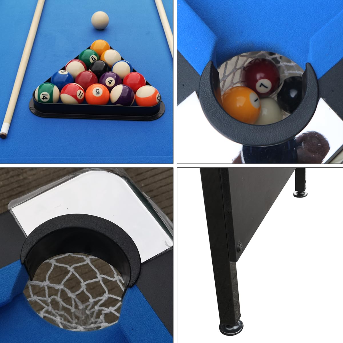 Amazon.co.jp: 折りたたみ式プールテーブル、ポータブルビリラッド