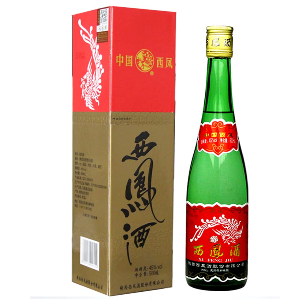 Amazon.co.jp: 西鳳酒 500ml 45° 緑瓶 アルコール45度 鳳香型 白酒