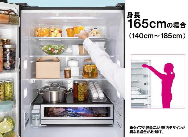 Amazon.co.jp: パナソニック 冷蔵庫 幅65cm 501L サテンゴールド NR