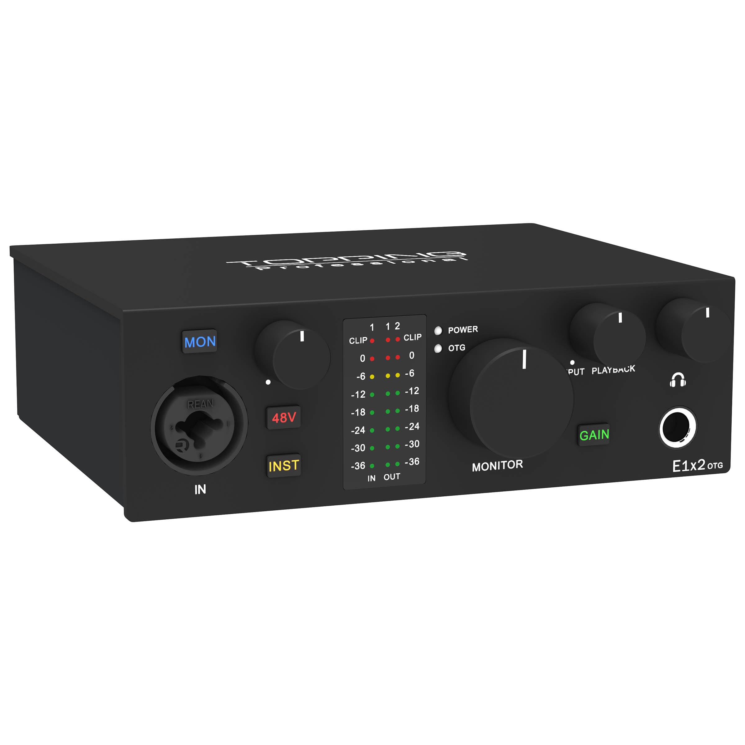 Amazon.com: TOPPING E1X2 OTG USB Audio Interface | XLR Mic Preamp
