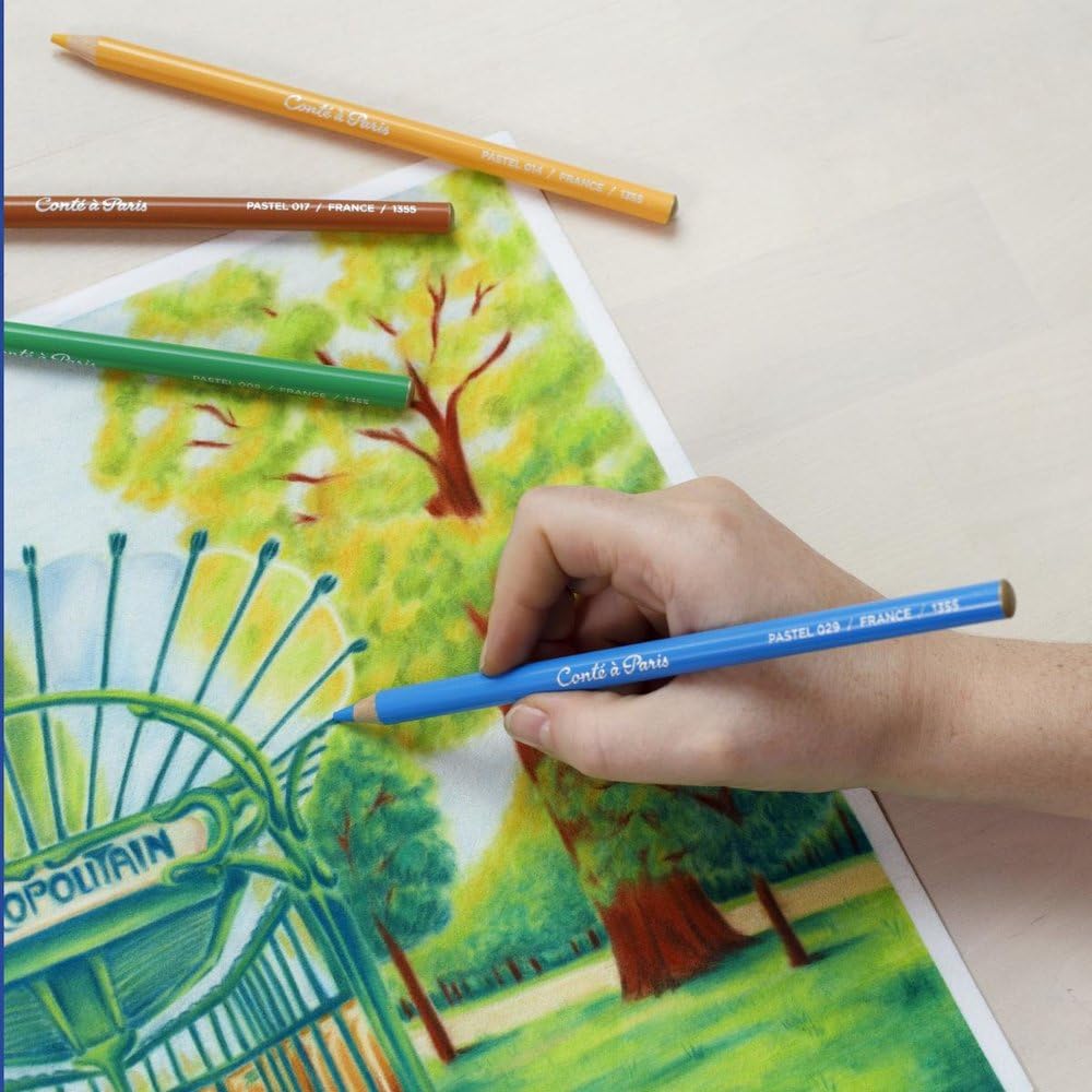 Amazon.com: Conté à Paris 48 Count Assorted Pastel Pencils