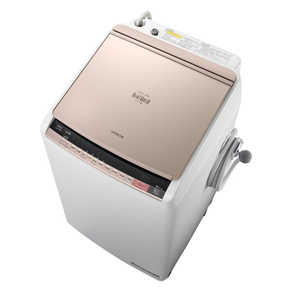 Amazon | 日立 タテ型洗濯乾燥機 ビートウォッシュ 8kg シャンパン BW