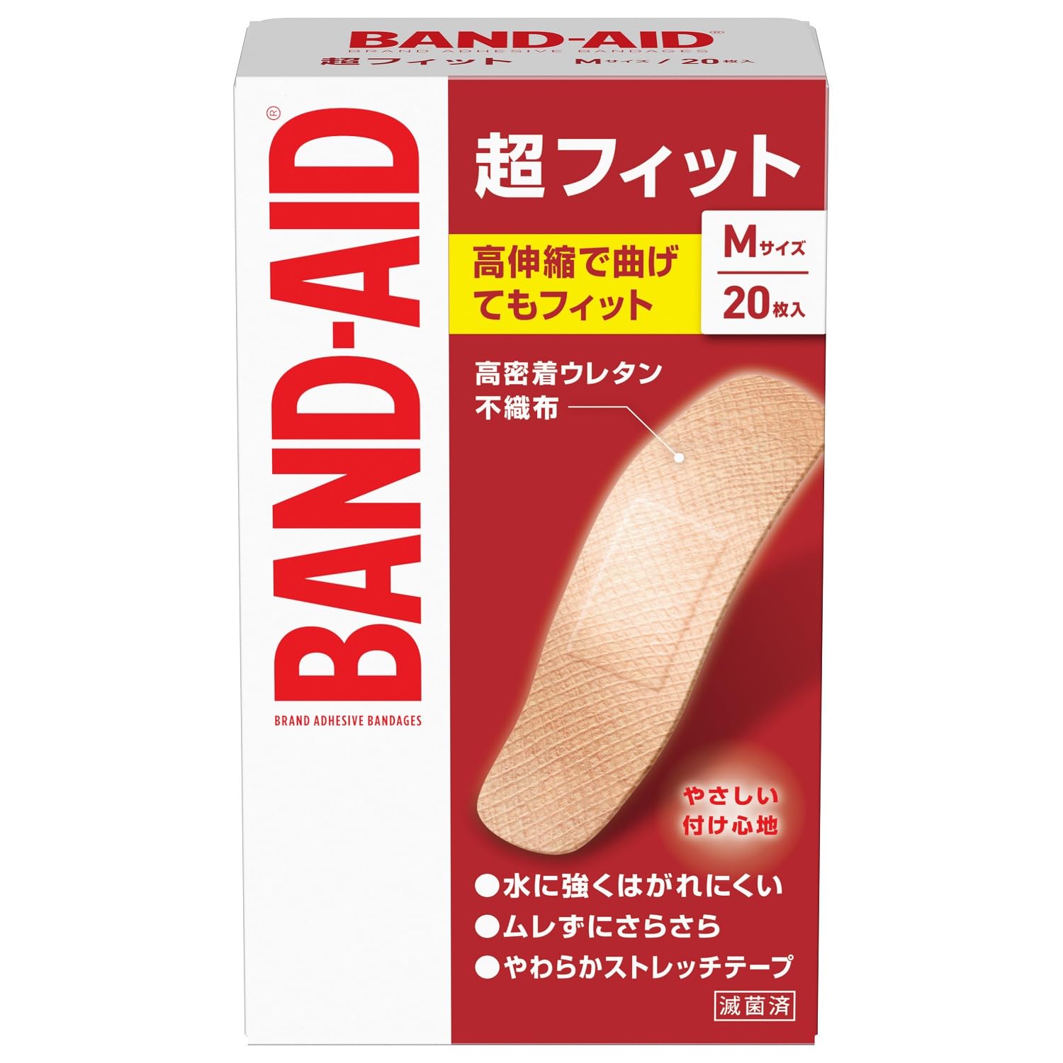Amazon.co.jp: BAND-AID(バンドエイド) 救急絆創膏 超フィット Mサイズ