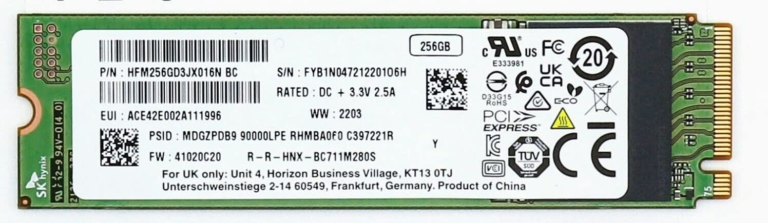 Amazon | SK Hynix 256GB BC711 M.2 NVMe SSD 2280 ソリッドステート