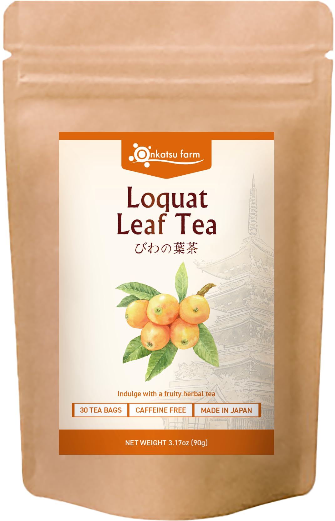 Amazon.com : Onkatsu Farm Loquat Leaf Premium Japanese Tea Bags