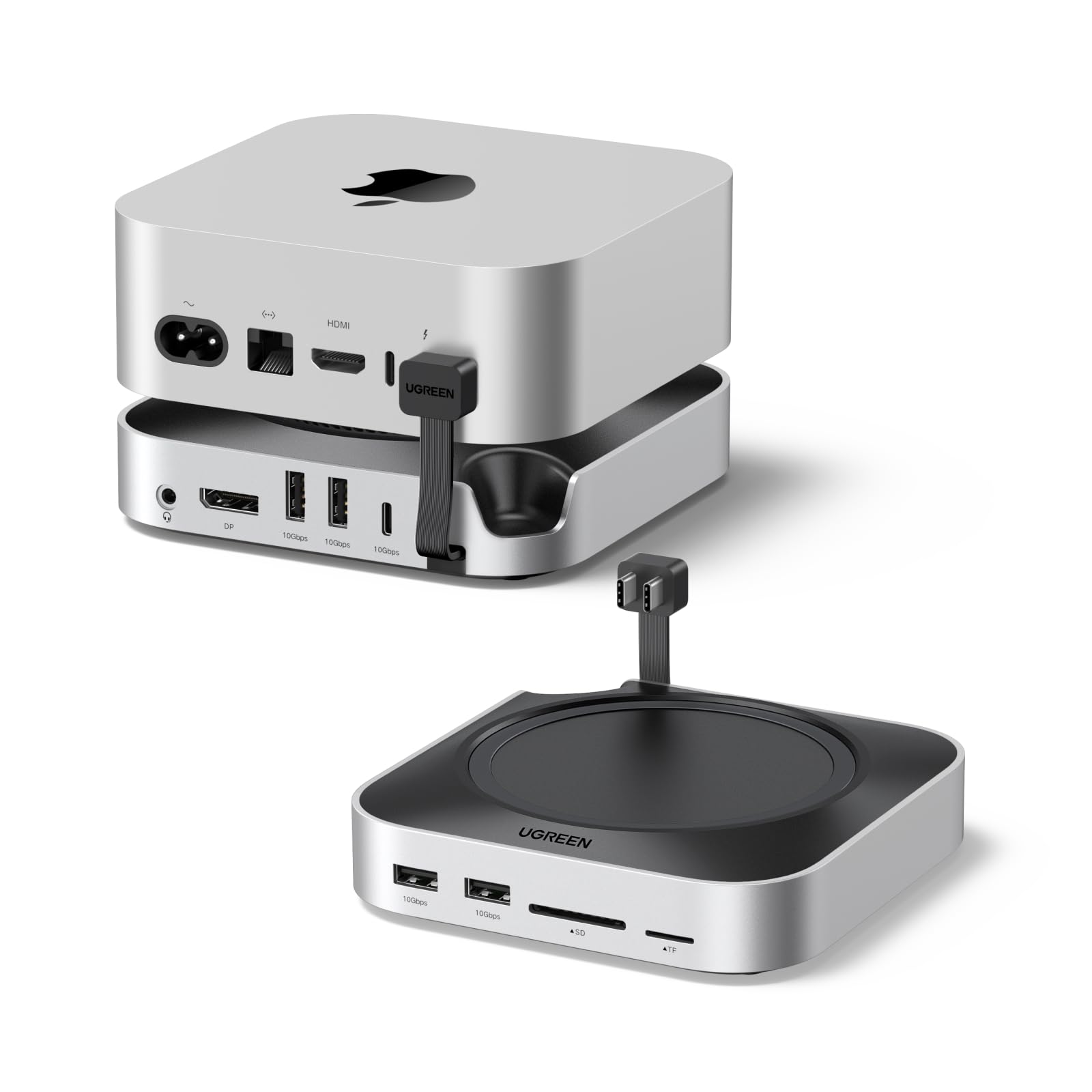 Amazon | UGREEN Mac mini M4/M4 Pro 専用 USB-Cハブ & スタンド 10-in