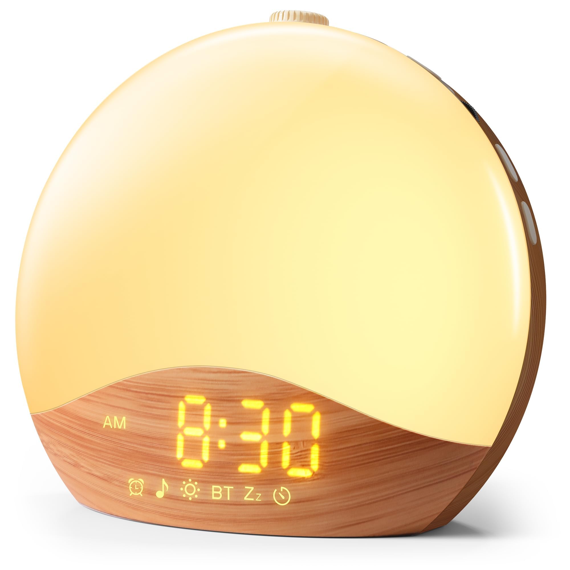 Amazon.co.jp: 光目覚まし時計 ホワイトノイズマシン Bluetooth 自動