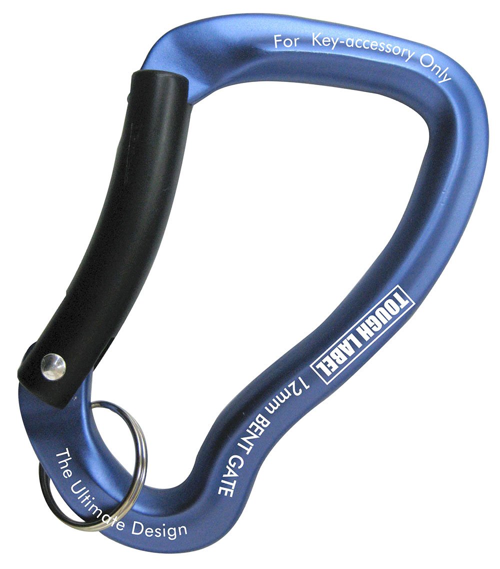 Amazon.co.jp: タフレーベル(TOUGH LABEL) カラビナ12mm 青×黒 VEX-155