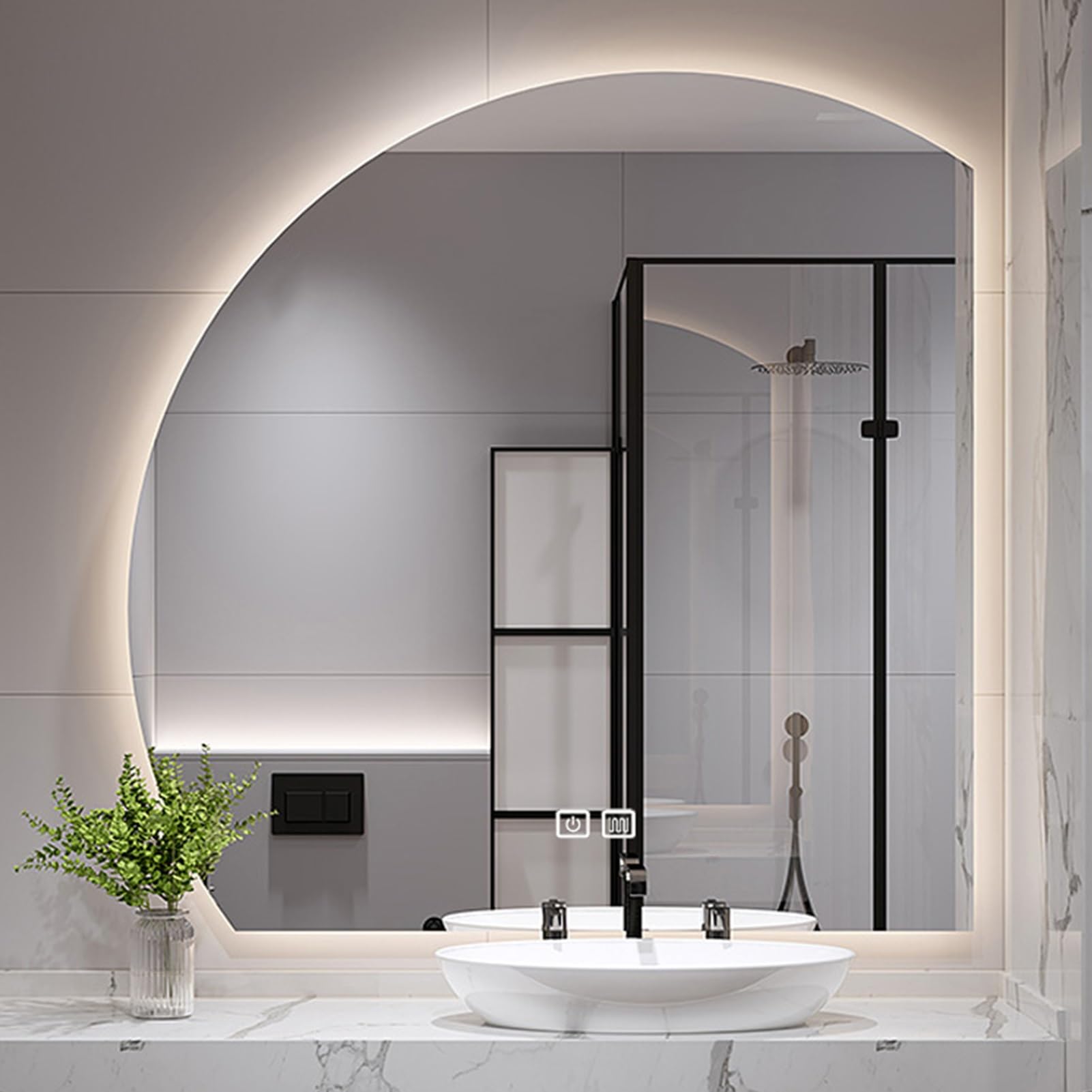 BED & BATH BEYOND ウォールミラー 鏡 ミラー 46x56