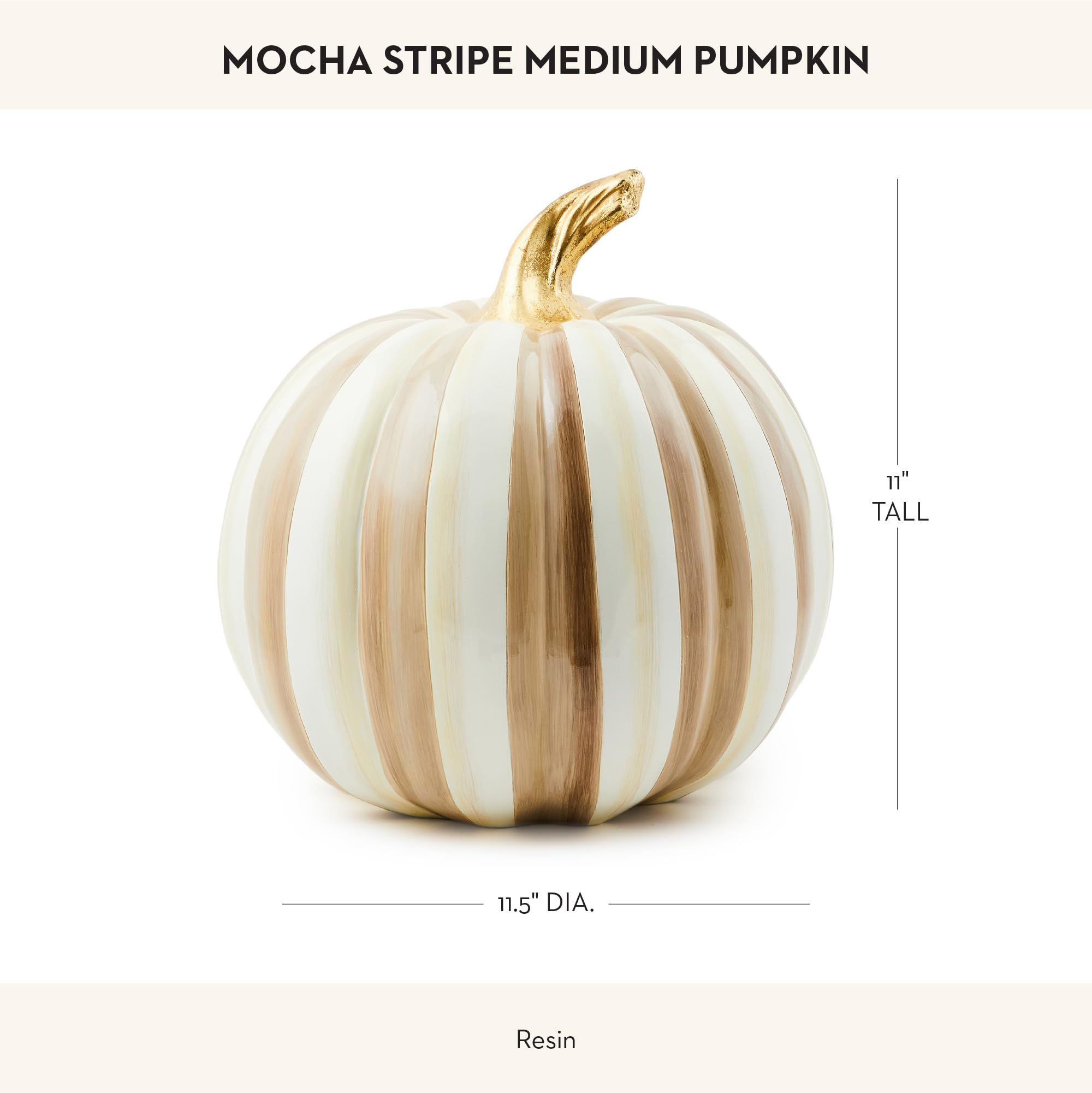 Amazon.com: MACKENZIE-CHILDS Medium Pumpkin, Resin Halloween Home
