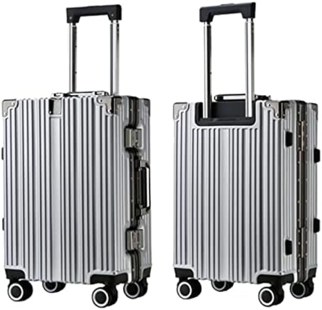 スーツケース アルミ製 シルバー Mサイズ /65L (4~7泊) スーツケース