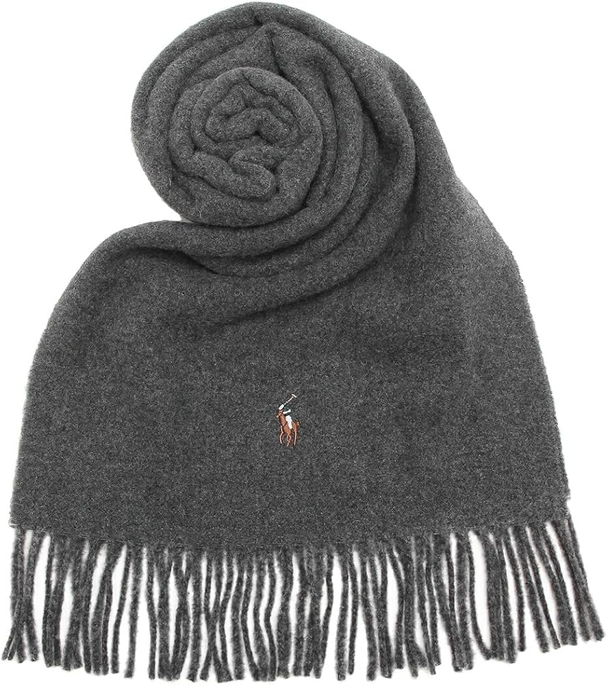 Amazon | [POLO RALPH LAUREN] [ポロラルフローレン] マフラー グレー