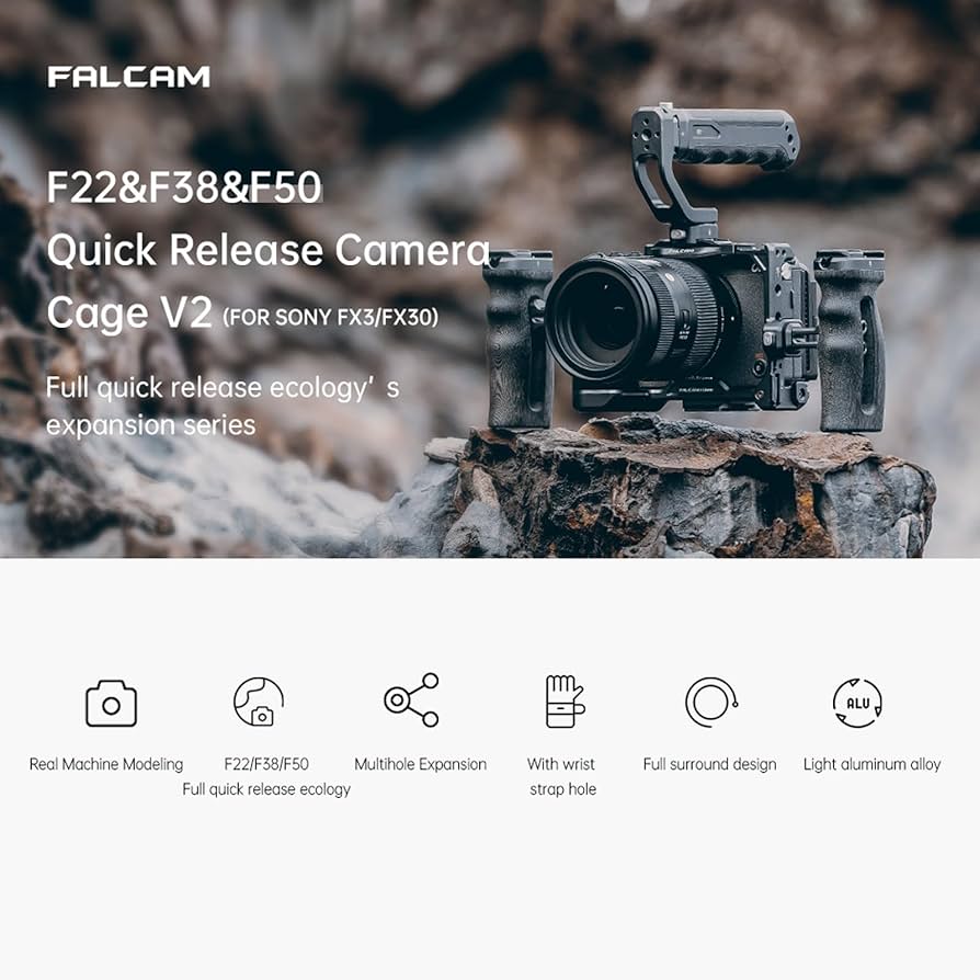 Amazon.com : FALCAM F22 F38 F50 Quick Release Camera Cage for Sony