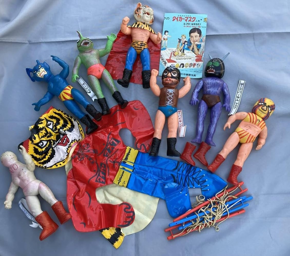Amazon.co.jp: 当時物 タイガーマスク ソフビ 中嶋製作所 梶原一騎 辻