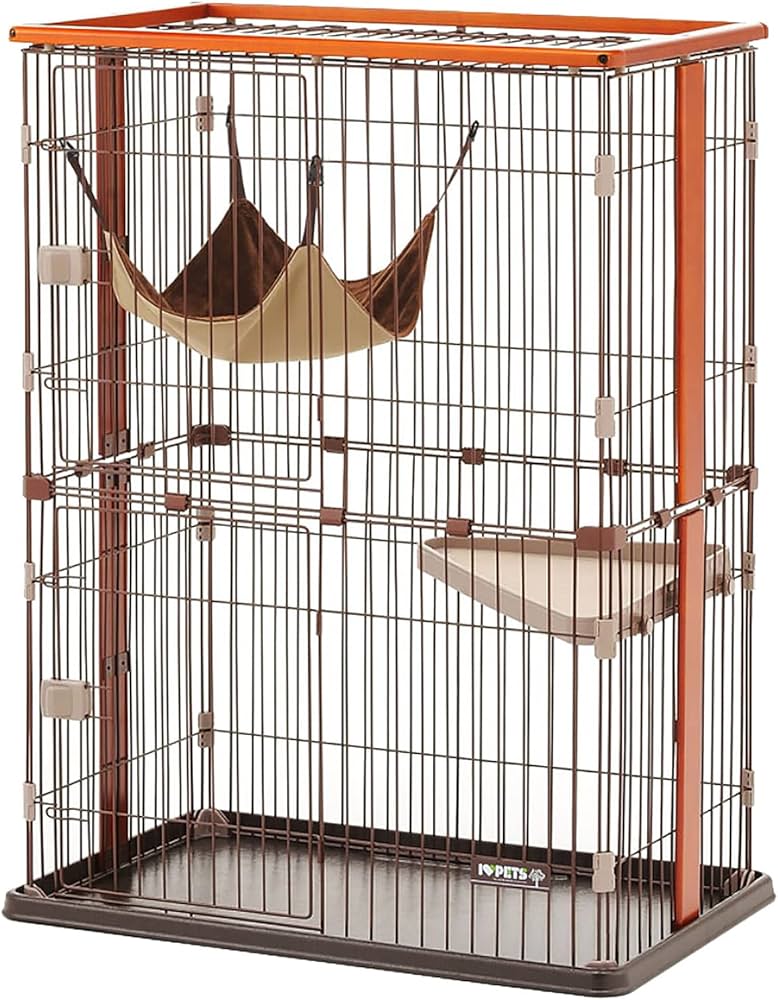 Amazon | ボンビアルコン (Bonbi) ウッドワンサークル キャット 2段