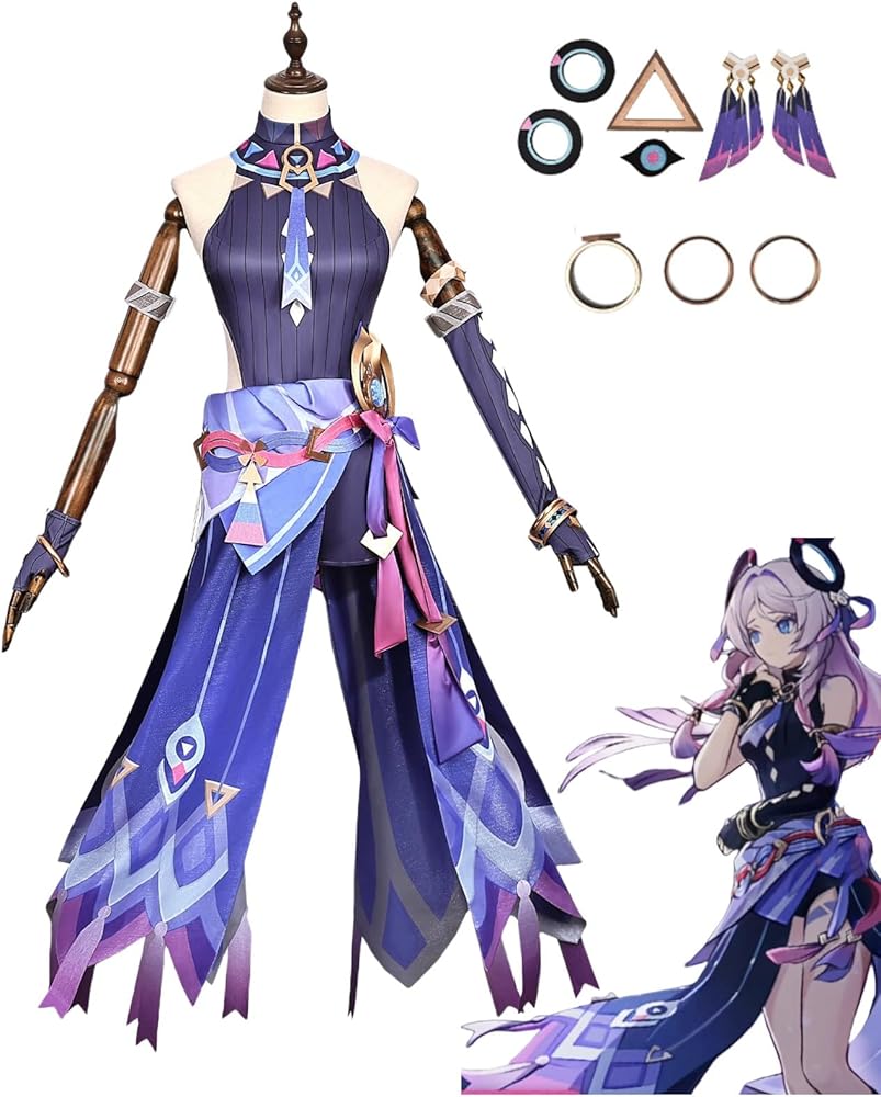 Amazon.co.jp: [CHIASA] ウィッグ追加可 原神 シトラリ コスプレ衣装