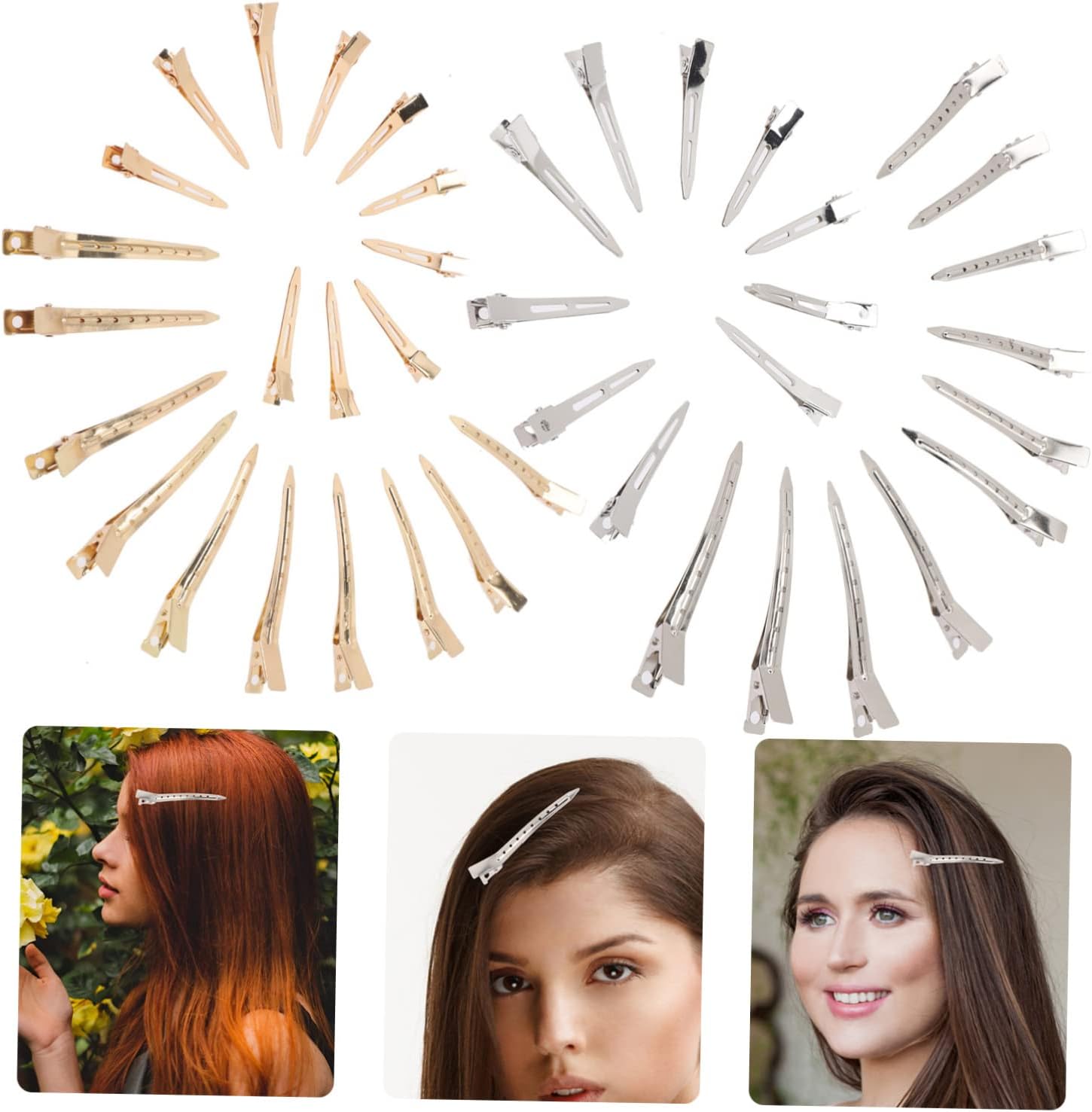 シルバーメタルヘアピン コレットマルーフ シルバーメタルヘアクリップ