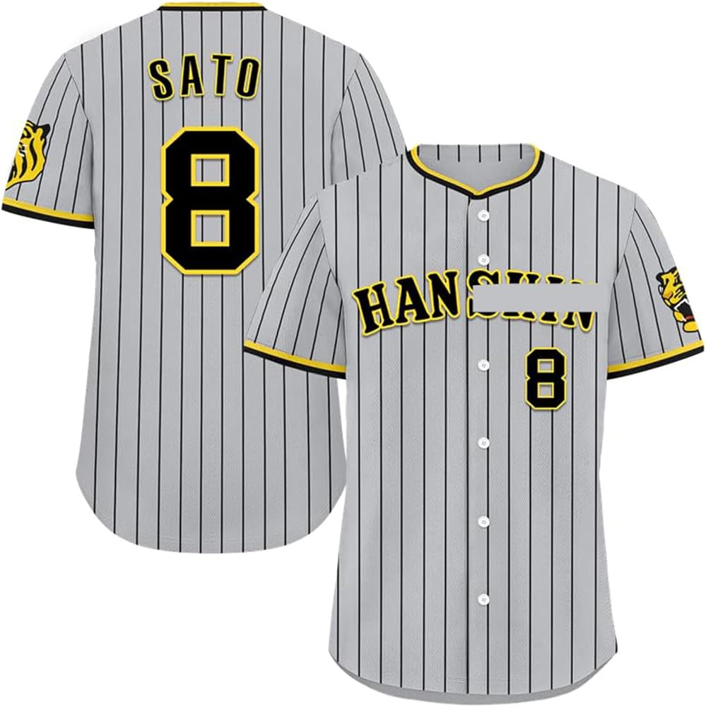 Amazon.co.jp: [EESDCOS] 阪神タイガース 佐藤輝明 背番号8番 印刷