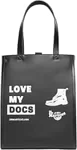 Amazon.com: Dr. Martens Leather DNA Love My Docs Tote Bag, Black