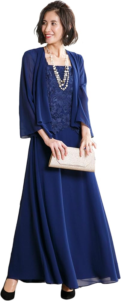 Amazon.co.jp: [アールズガウン] ロングドレス ボレロ セット 結婚式