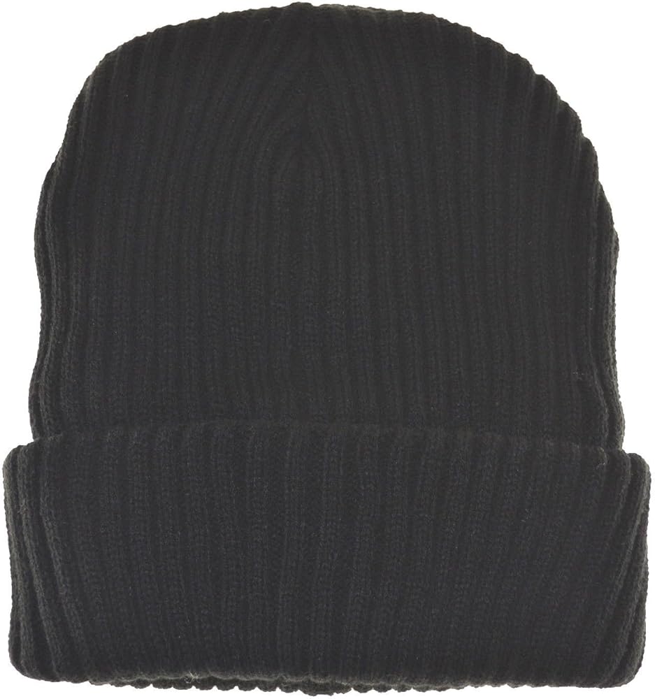 Milano Men's Insulation Beanie Knit Hat Black at Amazon Men's